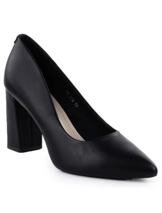 Sergio Leone čierne lodičky na podpätku PB216