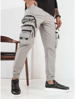 Pánske bojové nohavice šedé FashionStreet UX4159