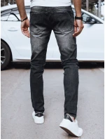 Pánske čierne džínsové nohavice FashionStreet UX4223 Pánske čierne džínsové nohavice FashionStreet UX4223