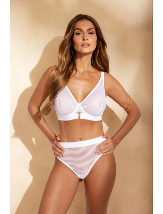 Mäkká podprsenka Kinga SC-1215 Lou Light White