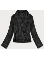 Čierna dámska bunda ramoneska (BN-20025-1)