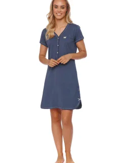 Dámske tehotenské tričko 9505 modré - Doctornap