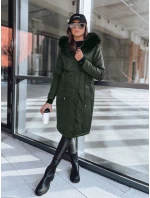 Dámska zimná bunda parka LUSTER green FashionStreet TY3955 Dámska zimná bunda parka LUSTER green FashionStreet TY3955