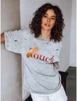 Dámske tričko TOUCH svetlo šedé FashionStreet RY2629