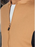 Pánska mikina na zips so stojacím golierom FashionStreet BX5903 Pánska mikina na zips so stojacím golierom FashionStreet BX5903