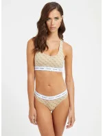 Dámska podprsenka bralettka O97C01KBOE1 - P13W béžová s potlačou - Guess Dámska podprsenka bralettka O97C01KBOE1 - P13W béžová s potlačou - Guess