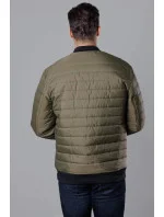 Pánska prešívaná khaki bunda bomber (MY02-3) Pánska prešívaná khaki bunda bomber (MY02-3)