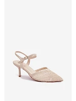 Sandále na podpätku model 226509 Vykročte štýlovo Sandále na podpätku model 226509 Vykročte štýlovo