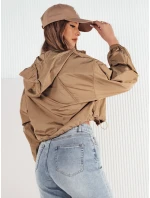 Dámska prechodná bunda s kapucňou ISCAR béžová FashionStreet TY4208