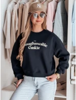 Dámska nadrozmerná mikina s potlačou COOKIES tmavomodrá FashionStreet BY1447 Dámska nadrozmerná mikina s potlačou COOKIES tmavomodrá FashionStreet BY1447