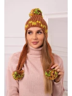 Dámska ušianka Nadia K321 camel