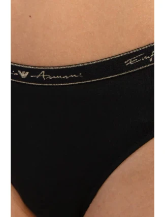 Dámske brazílske nohavičky 2 pack 163337 1A223 - 00020 - Čierna - Emporio Armani Dámske brazílske nohavičky 2 pack 163337 1A223 - 00020 - Čierna - Emporio Armani