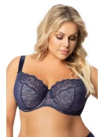 Polovyztužená dámska podprsenka K357 BLANCA tm. modrá - Gorsenia Polovyztužená dámska podprsenka K357 BLANCA tm. modrá - Gorsenia