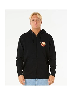 Mikina RIP CURL Wettie Passage Icon Zip Thru, čierna