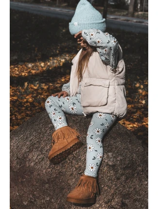 Ocieplane Botki Śniegowce Dziecięce Z Ozdobnymi Frędzlami Camel Nimia