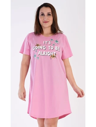 Dámska nočná košeľa s krátkym rukávom Sabina Dámska nočná košeľa s krátkym rukávom Sabina