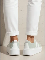 Dámske kožené tenisky na platforme mint FashionStreet ZY1375
