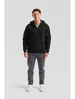 Fruit of the Loom Classic Hooded Sweat Jacket Mikina s kapucňou 16.2062 čierna