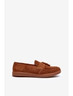 Pánske semišové mokasíny Zazoo 1566 brown Pánske semišové mokasíny Zazoo 1566 brown