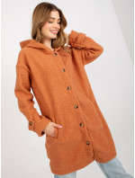 Dámsky kabát RV PL 8449.98P tmavo oranžový