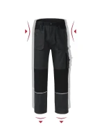 Pánske pracovné nohavice Woody ebony grey