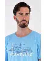 Pánske pyžamo bermudy Lietadlo