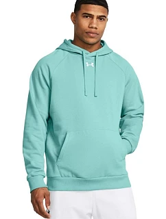Pánska mikina Under Armour Rival Fleece Hoodie, mätová, 1379757, 482 M