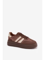 Dámské tenisky na platformě Hnědé Galleria