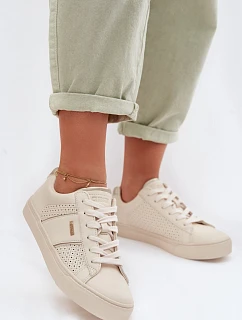 Dámske sieťované tenisky Big Star TT274292 Beige