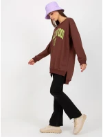 Mikina VI BL 3102.01P tmavo hnedá