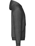 Fruit of the Loom Classic Hooded Sweat Jacket Mikina s kapucňou 16.2062 tmavošedá melírovaná