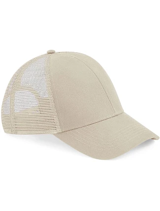 Beechfield B 60N 6-panelová čiapka Bio Trucker 53.0060 piesková Beechfield B 60N 6-panelová čiapka Bio Trucker 53.0060 piesková