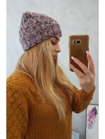 Dámska čiapka Eliza K205 dark pink+graphite