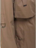 Dámska prechodná bunda parka tmavobéžová FashionStreet TY5558 Dámska prechodná bunda parka tmavobéžová FashionStreet TY5558
