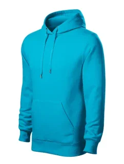 Cape Free pánska mikina s kapucňou tyrkysová