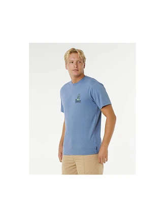 Pánske tričko RIP CURL Vaporcool Search Stack Tee, modré Pánske tričko RIP CURL Vaporcool Search Stack Tee, modré