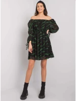 Šaty LC SK 22K 3040.19P čierna a zelená