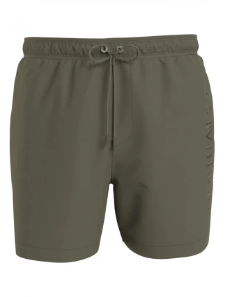 Pánske kúpacie kraťasy - KM00718 MSP - khaki - Calvin Klein Pánske kúpacie kraťasy - KM00718 MSP - khaki - Calvin Klein