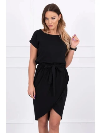 Dámske pletené šaty 8980 black - Kesi