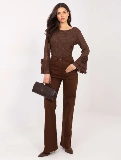 Dámske nohavice LK SP 510106.14P Tmavo hnedé - FPrice