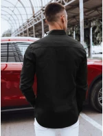 Pánska čierna košeľa Jenille FashionStreet DX2373