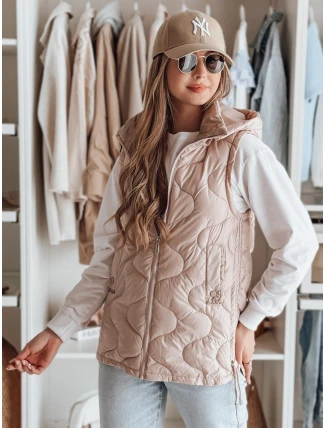 VESOLITA dámska prechodná prešívaná vesta ružová FashionStreet TY4879 VESOLITA dámska prechodná prešívaná vesta ružová FashionStreet TY4879