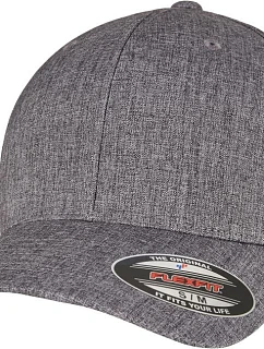Flexfit 6350 6-panelová čiapka „Heatherlight“ 55.6350 tmavošedá melírovaná