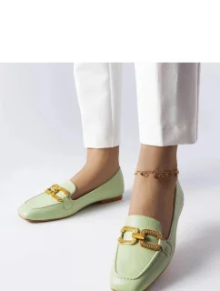 Dámske mokasíny K205 zelené - Solea