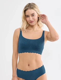 Dámska podprsenka ZERO Feel Bliss Top Smoky Blue modrá – SLOGGI