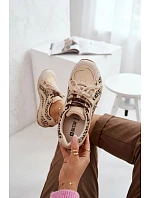 Semišové kožené dámske tenisky Big Star TT274549 beige Semišové kožené dámske tenisky Big Star TT274549 beige