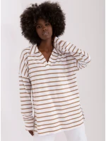 Blúzka LK BZ 509314.83 bielo-hnedá