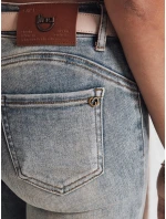Dámske skinny push up džínsy modré FashionStreet UY2796