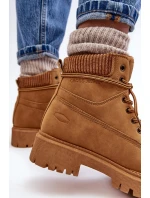Dámske zateplené džínsy Trapper Camel Cross MM2R4011C
