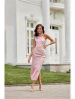 Večerné šaty SUK411 ružové - Roco Fashion